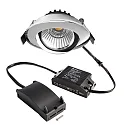 Inbouwspot DIONE IP20 draaibaar, bekabeld IP20, chroom dimbaar