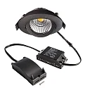 Inbouwspot DIONE IP20 DTW 930-918 draaibaar, Dim-To-Warm, bekabeld IP20, zwart dimbaar