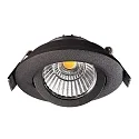 Deko-Light Inbouwspot DIONE IP20 DTW 930-918 draaibaar, Dim-To-Warm, bekabeld IP20, zwart dimbaar