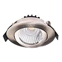 Deko-Light Inbouwspot DIONE IP20 DTW 930-918 draaibaar, Dim-To-Warm, bekabeld IP20, nikkel geborsteld dimbaar