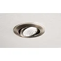 Deko-Light Inbouwspot DIONE IP20 DTW 930-918 draaibaar, Dim-To-Warm, bekabeld IP20, nikkel geborsteld dimbaar