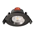 Downlight SMD-68-230V-ROUND draaibaar, ingebouwde versie IP20, verkeerszwart dimbaar