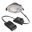 Inbouwspot DIONE IP44 DIM 827 draaibaar, bekabeld IP44, zilver dimbaar