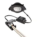 Deko-Light Inbouwspot DIONE IP44 DIM 830 draaibaar, bekabeld IP44, zwart dimbaar