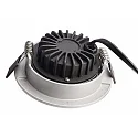 Deko-Light Inbouwspot DIONE IP44 DIM 840 draaibaar, bekabeld IP44, zilver dimbaar
