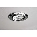 Deko-Light Inbouwspot DIONE IP44 DIM 840 draaibaar, bekabeld IP44, chroom dimbaar