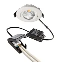 Inbouwspot DIONE IP44 DTW 930-918 draaibaar, Dim-To-Warm, bekabeld IP44, wit dimbaar