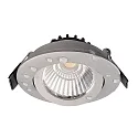 Deko-Light Inbouwspot DIONE IP44 DTW 930-918 draaibaar, Dim-To-Warm, bekabeld IP44, zilver dimbaar
