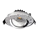 Deko-Light Inbouwspot DIONE IP44 DTW 930-918 draaibaar, Dim-To-Warm, bekabeld IP44, chroom dimbaar