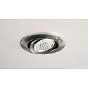 Deko-Light Inbouwspot DIONE IP44 DTW 930-918 draaibaar, Dim-To-Warm, bekabeld IP44, nikkel geborsteld dimbaar