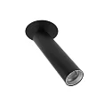 Plafondinbouwarmatuur SLIM cilindrisch, instelbaar, UGR < 19 IP20, gitzwart dimbaar