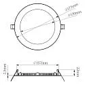 Deko-Light Downlight ANIK 165 rond IP20 | IP44, wit dimbaar