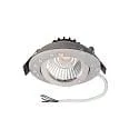 Inbouwspot DIONE IP44 RGB+3000K draaibaar, RGBW, excl. netvoeding IP44, lichtgrijs dimbaar