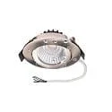 Inbouwspot DIONE IP44 RGB+3000K draaibaar, RGBW, excl. netvoeding IP44, nikkel geborsteld dimbaar