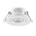 Inbouwspot SURTUR TILT 68 CCT draaibaar, CCT Switch IP20/IP44, wit dimbaar