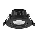Inbouwspot SURTUR TILT 68 CCT draaibaar, CCT Switch IP20/IP44, zwart dimbaar