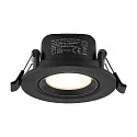 Deko-Light Inbouwspot SURTUR TILT 68 CCT draaibaar, CCT Switch IP20/IP44, zwart dimbaar