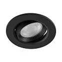 Deko-Light Inbouwspot SURTUR TILT 68 CCT draaibaar, CCT Switch IP20/IP44, zwart dimbaar