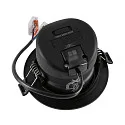 Deko-Light Inbouwspot SURTUR TILT 83 CCT draaibaar, CCT Switch IP20/IP44, zwart dimbaar