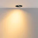 Deko-Light Inbouwspot SURTUR TILT 83 CCT draaibaar, CCT Switch IP20/IP44, zwart dimbaar