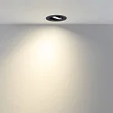 Deko-Light Inbouwspot SURTUR TILT 83 CCT draaibaar, CCT Switch IP20/IP44, zwart dimbaar