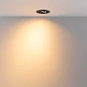 Deko-Light Inbouwspot SURTUR TILT 68 DTW draaibaar, Dim-To-Warm IP20/IP44, zwart dimbaar
