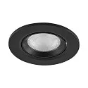 Deko-Light Inbouwspot SURTUR TILT 68 DTW draaibaar, Dim-To-Warm IP20/IP44, zwart dimbaar