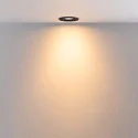 Deko-Light Inbouwspot SURTUR TILT 68 DTW draaibaar, Dim-To-Warm IP20/IP44, zwart dimbaar