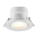 Inbouwspot SURTUR TILT 83 DTW draaibaar, Dim-To-Warm IP20/IP44, wit dimbaar