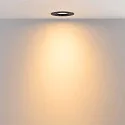 Deko-Light Inbouwspot SURTUR TILT 83 DTW draaibaar, Dim-To-Warm IP20/IP44, zwart dimbaar