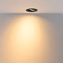 Deko-Light Inbouwspot SURTUR TILT 83 DTW draaibaar, Dim-To-Warm IP20/IP44, zwart dimbaar