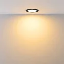Deko-Light downlight ACRUX PRO 68 rigid, CCT Switch, UGR < 19 IP20/ IP54, glossy, black dimmable