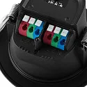 Deko-Light downlight ACRUX PRO 68 rigid, CCT Switch, UGR < 19 IP20/ IP54, glossy, black dimmable