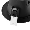 Deko-Light Downlight ACRUX PRO 82 stijf, CCT Switch, UGR < 19 IP20/ IP54, glanzend, zwart dimbaar
