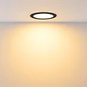 Deko-Light Downlight ACRUX PRO 120 stijf, CCT Switch, UGR < 19, multipower IP20/ IP54, glanzend, zwart dimbaar