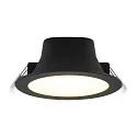 Deko-Light Downlight ACRUX PRO 120 stijf, CCT Switch, UGR < 19, multipower IP20/ IP54, glanzend, zwart dimbaar