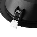 Deko-Light downlight ACRUX PRO 190 rigid, CCT Switch, UGR < 19, multipower IP20/ IP54, glossy, black dimmable