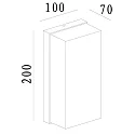 Deko-Light outdoor wall luminaire GRUMIUM SQUARE CCT II square, CCT Switch, switchable IP54, dark grey 