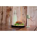 Tafellamp op batterijen CANIS MINI GASTRO met Touch-Dimmer, met Lader, 15 Stuks IP65, mat, grafietzwart dimbaar