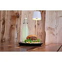 Deko-Light Tafellamp op batterijen CANIS GASTRO L met Touch-Dimmer, met Lader, 12 Stuks IP65, mat, grijsgroen dimbaar