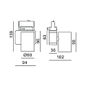 Deko-Light 3-fase spot NIHAL MINI incl. 3-fase adapter IP20, wit dimbaar