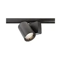 3-fase spot NIHAL incl. 3-fase adapter IP20, zwart dimbaar