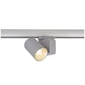 3-fase spot NIHAL MINI incl. 3-fase adapter IP20, zilver dimbaar