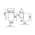 Deko-Light 3-fase spot NIHAL MINI incl. 3-fase adapter IP20, zilver dimbaar