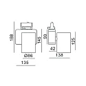 Deko-Light 3-fase spot NIHAL incl. 3-fase adapter IP20, zilver dimbaar
