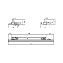 3-fase armatuur LINEAR PRO FOLD stijf, schakelbaar, multipower IP20, zwart 