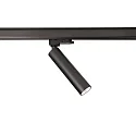3-fase spot SLIM cilindrisch, instelbaar, UGR < 19 IP20, gitzwart dimbaar