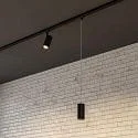 Deko-Light 3-fase pendelarmatuur LUCEA 10 DALI aanstuurbaar IP20, zwart dimbaar