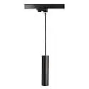 3-fase pendelarmatuur CAN 350 down, cilindrisch, lang GU10 IP20, zwart
