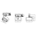 Deko-Light 3-phase spot CERES 118 rotatable IP20, black